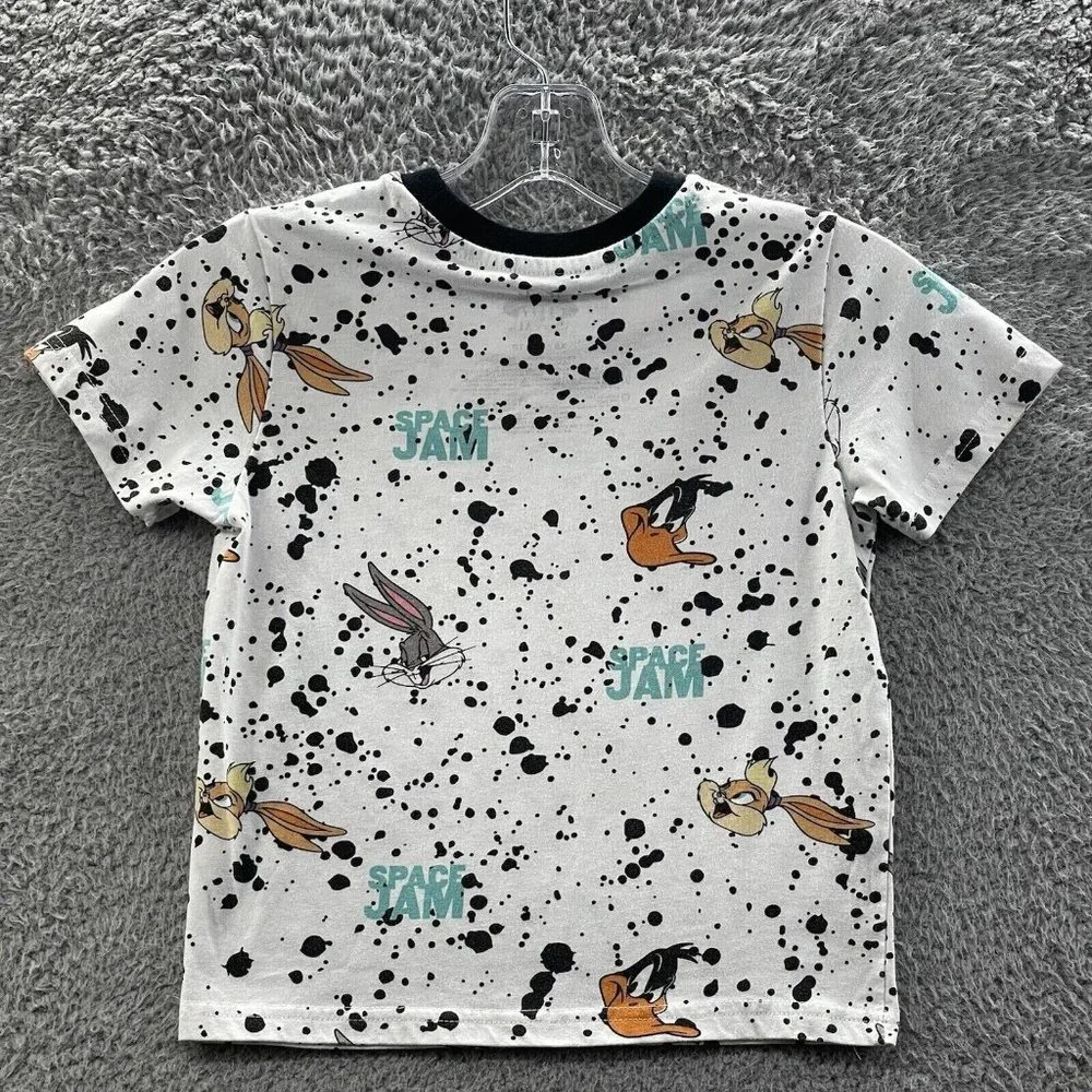Space Jam T Shirt‎ Boys Sized XS White Graphic Character